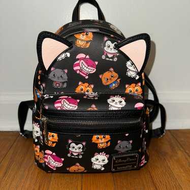 NWOT Disney Parks Loungefly Cats Backpack with Ea… - image 1
