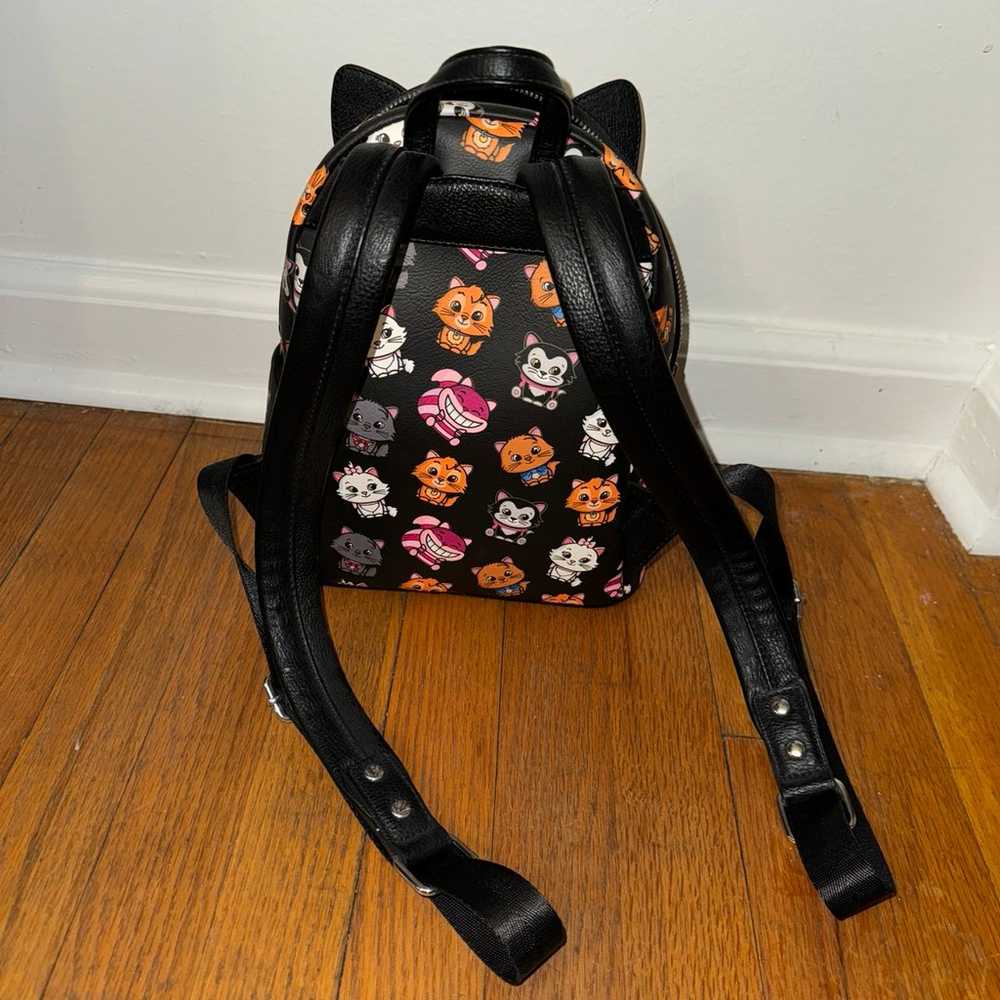 NWOT Disney Parks Loungefly Cats Backpack with Ea… - image 3