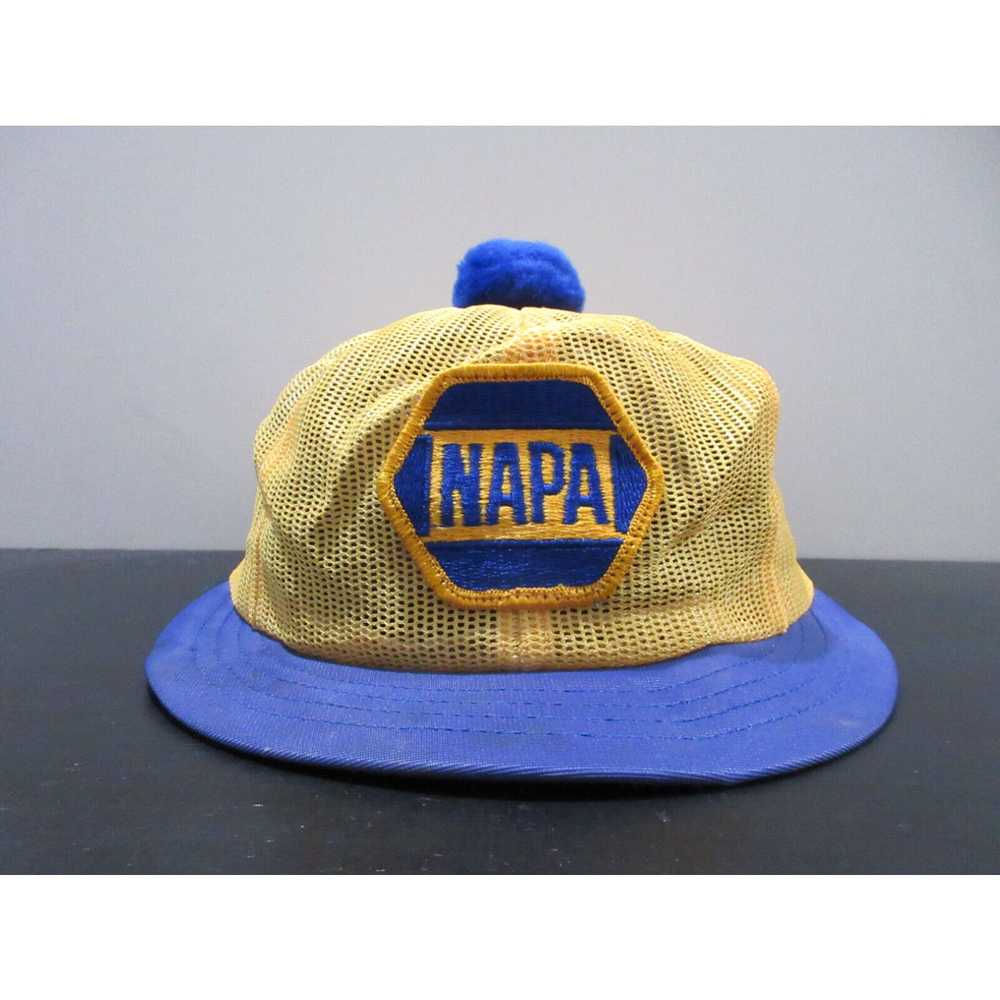 Vintage VINTAGE Napa Hat Cap Snap Back Yellow Blu… - image 1