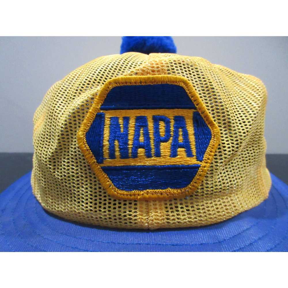 Vintage VINTAGE Napa Hat Cap Snap Back Yellow Blu… - image 2