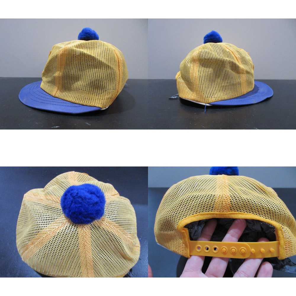 Vintage VINTAGE Napa Hat Cap Snap Back Yellow Blu… - image 4
