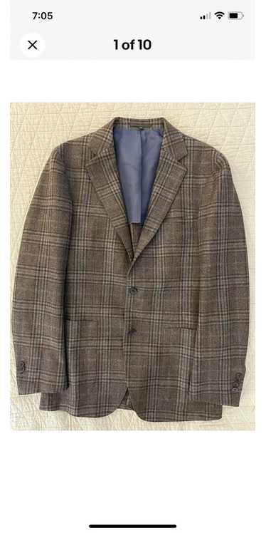 Suitsupply E. THOMAS CASHMERE and WOOL Checked Hav