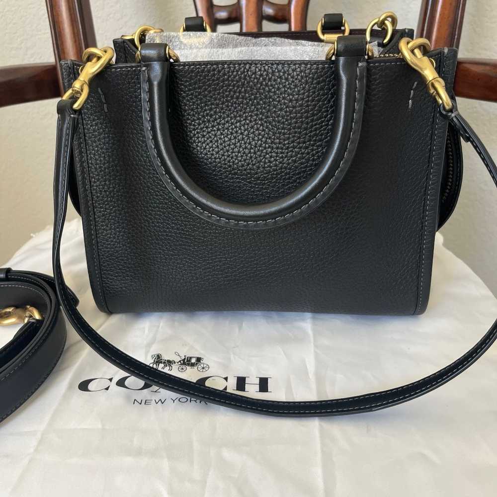 Coach Rogue 25 Brass/Black Pebble Leather - image 6