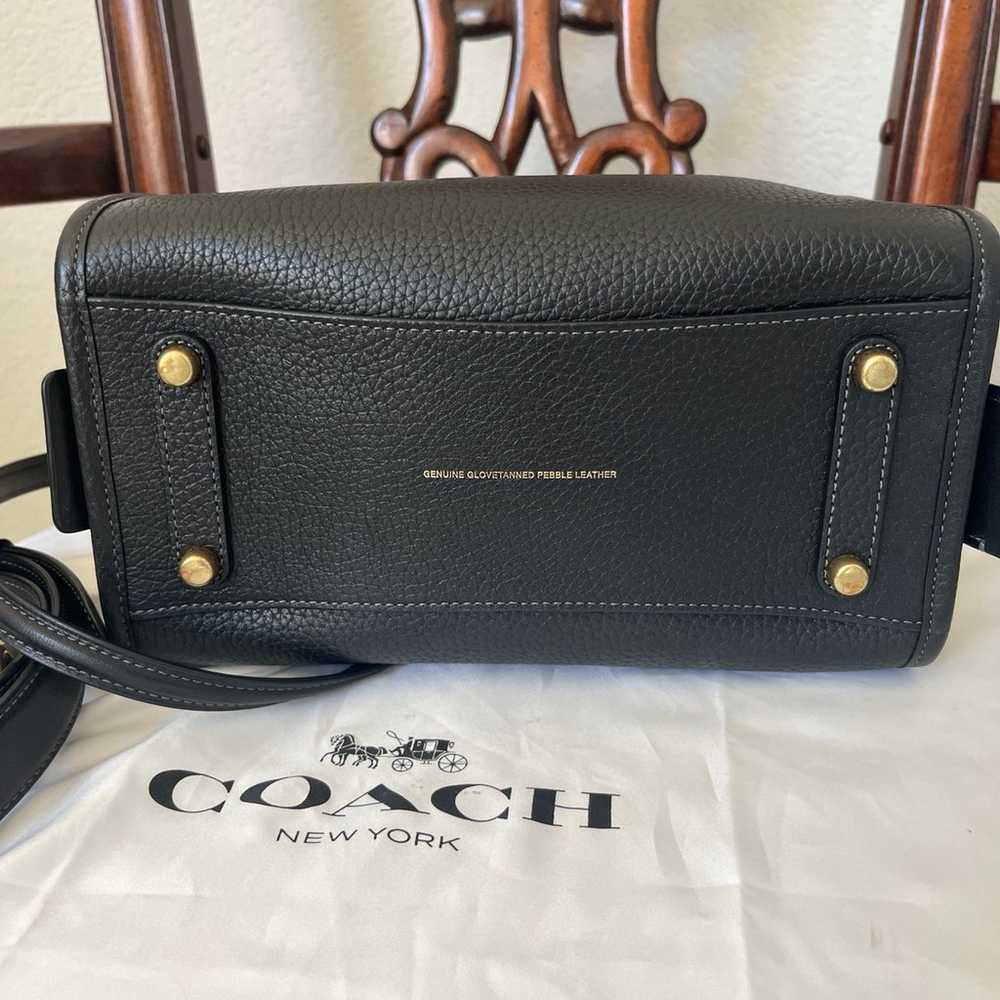 Coach Rogue 25 Brass/Black Pebble Leather - image 8