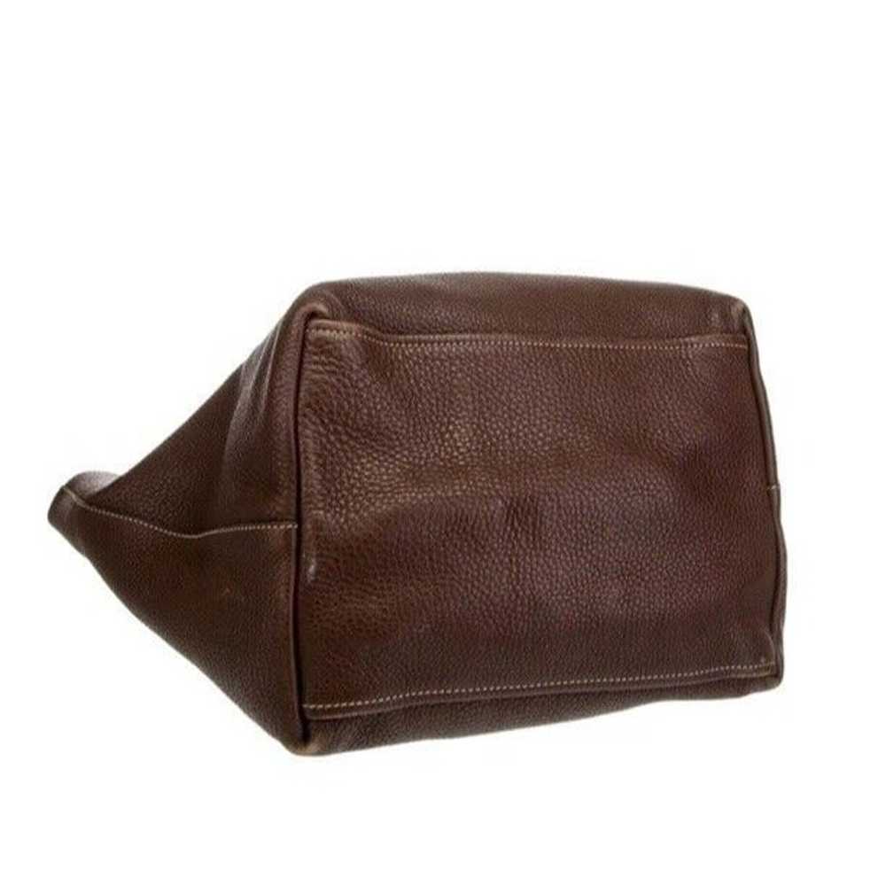 Prada Medium Brown Leather Vitello Daino Shoulder… - image 7