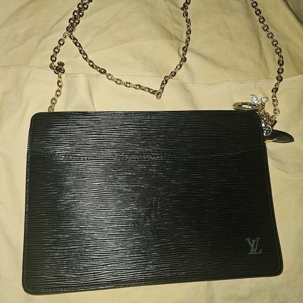Louis Vuitton Black Epi, Leather Crossbody Bag - image 2