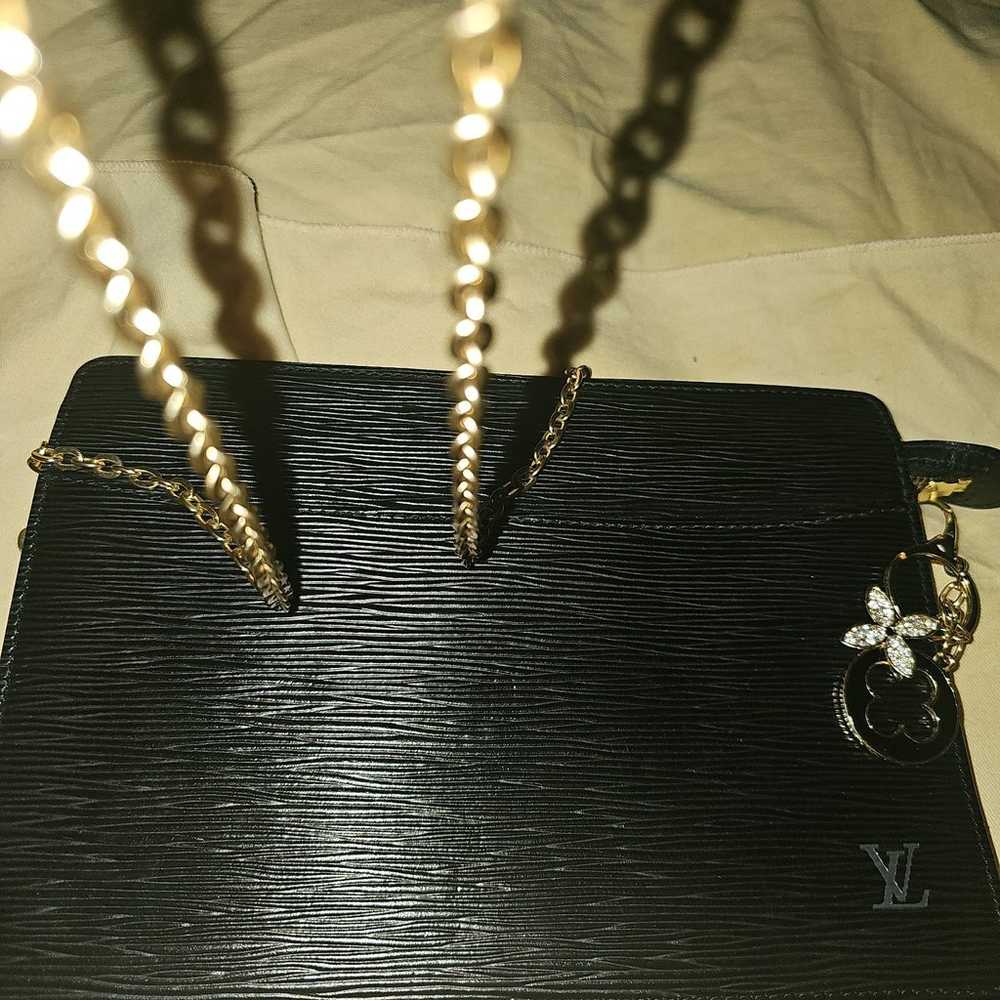 Louis Vuitton Black Epi, Leather Crossbody Bag - image 5