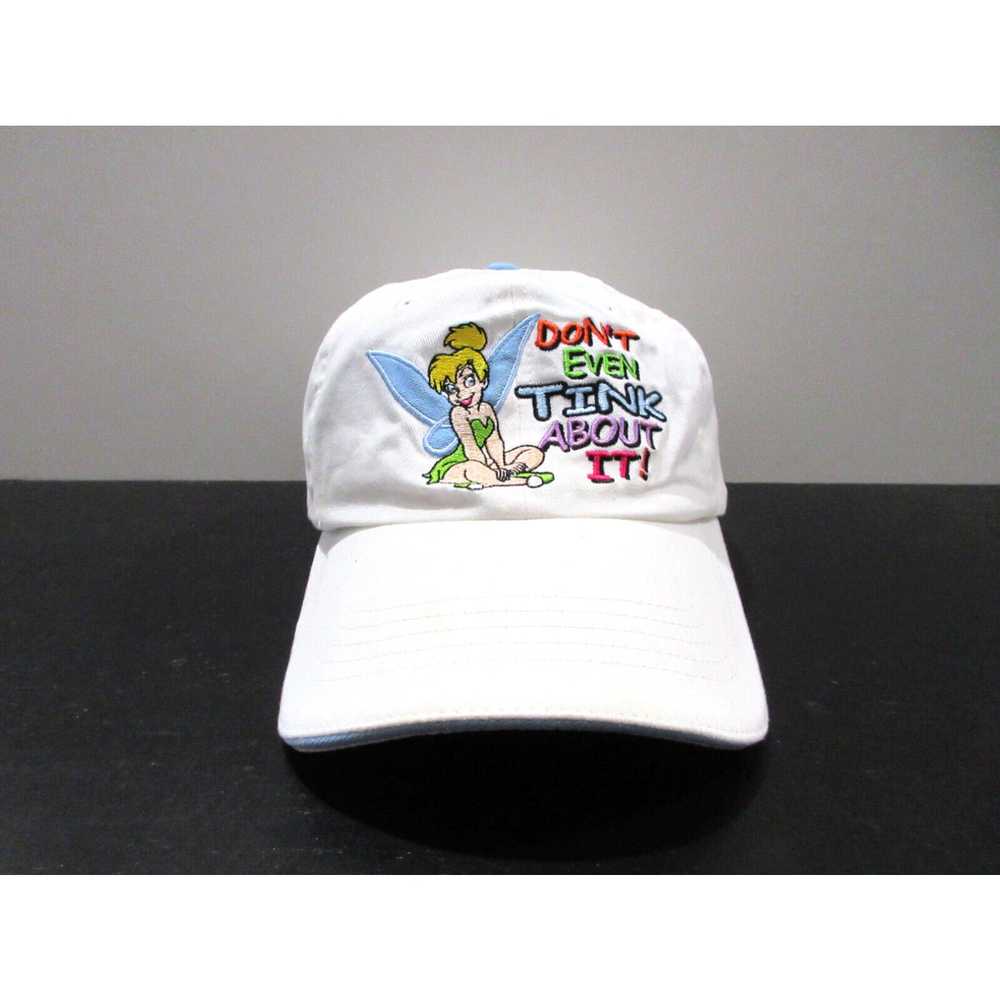 Disney Disney Hat Cap Strap Back White Green Tink… - image 1