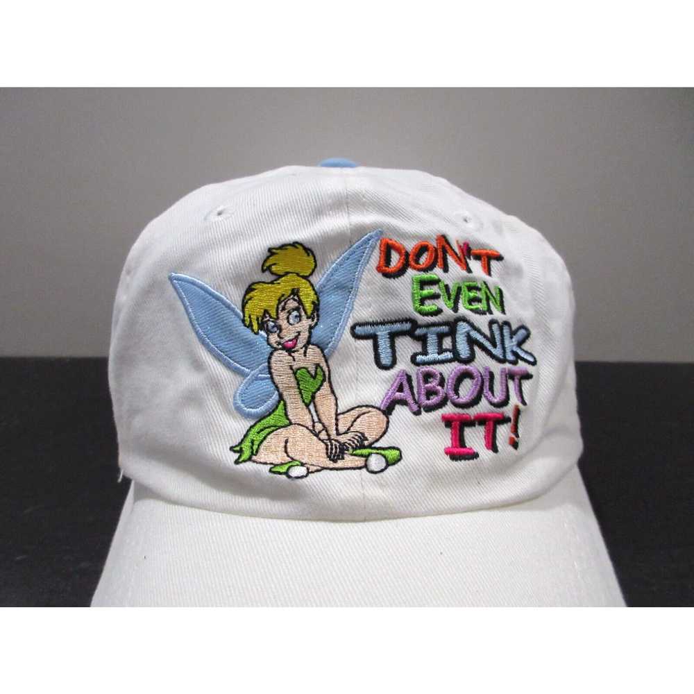 Disney Disney Hat Cap Strap Back White Green Tink… - image 2