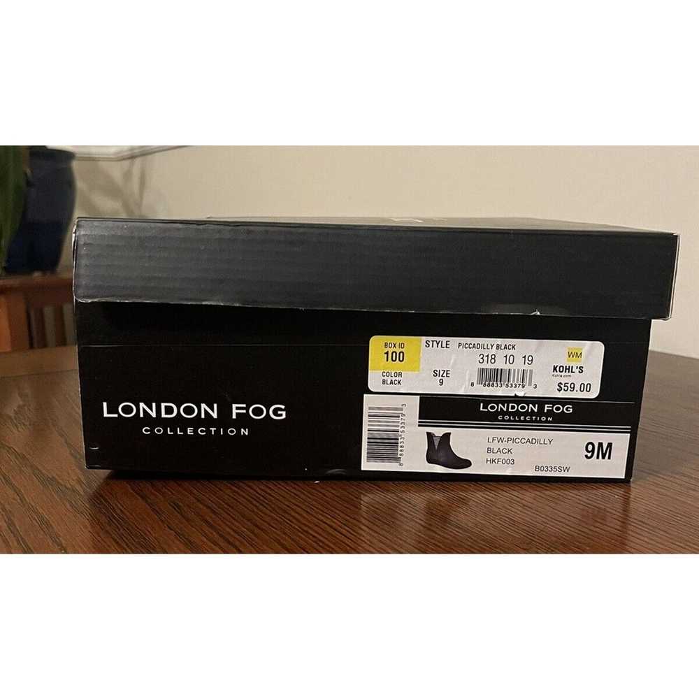 London Fog Rain Boots Women's Size 9 Black Piccad… - image 12