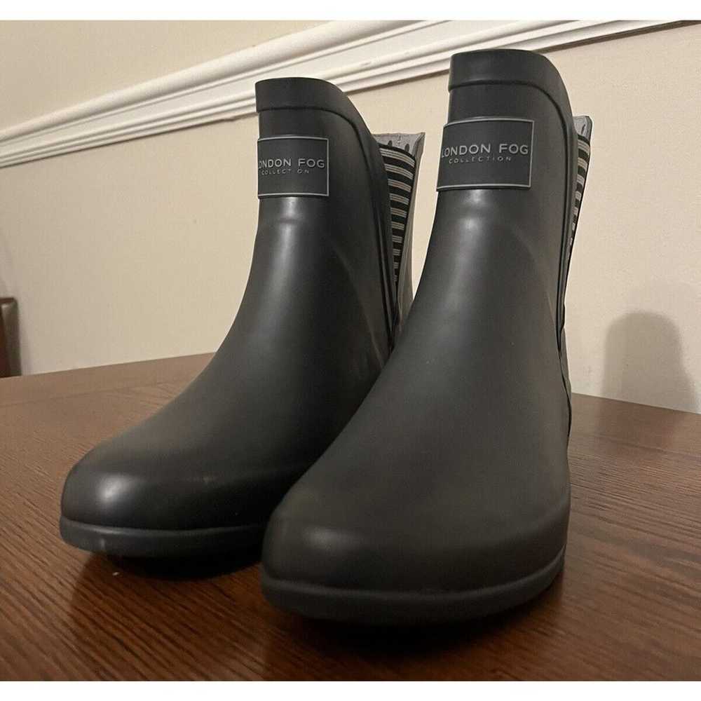 London Fog Rain Boots Women's Size 9 Black Piccad… - image 3