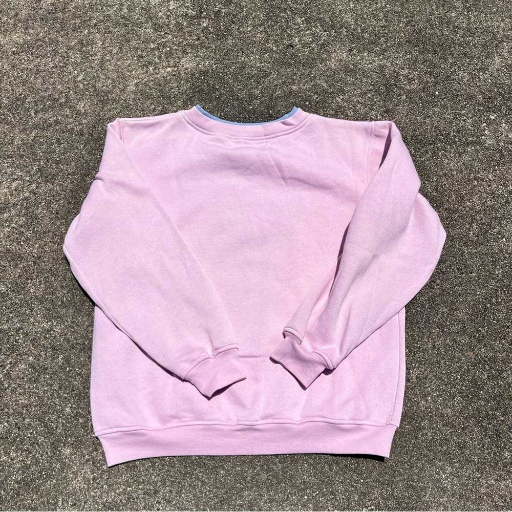 Vintage Pink Grandma Sweater Size Small Fall Crew… - image 4