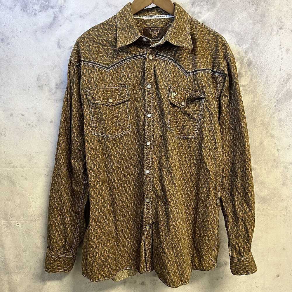 Vintage Vintage Cowboy Hardware Button Up Shirt M… - image 1