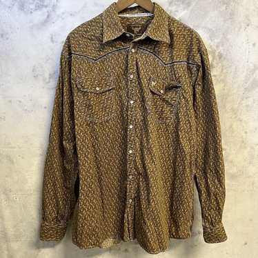 Vintage Vintage Cowboy Hardware Button Up Shirt M… - image 1