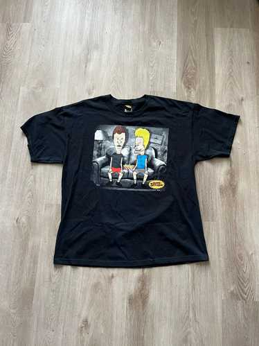 Vintage 90s Beavis and Butthead Embroidered Tee 海外 即決 - スキル