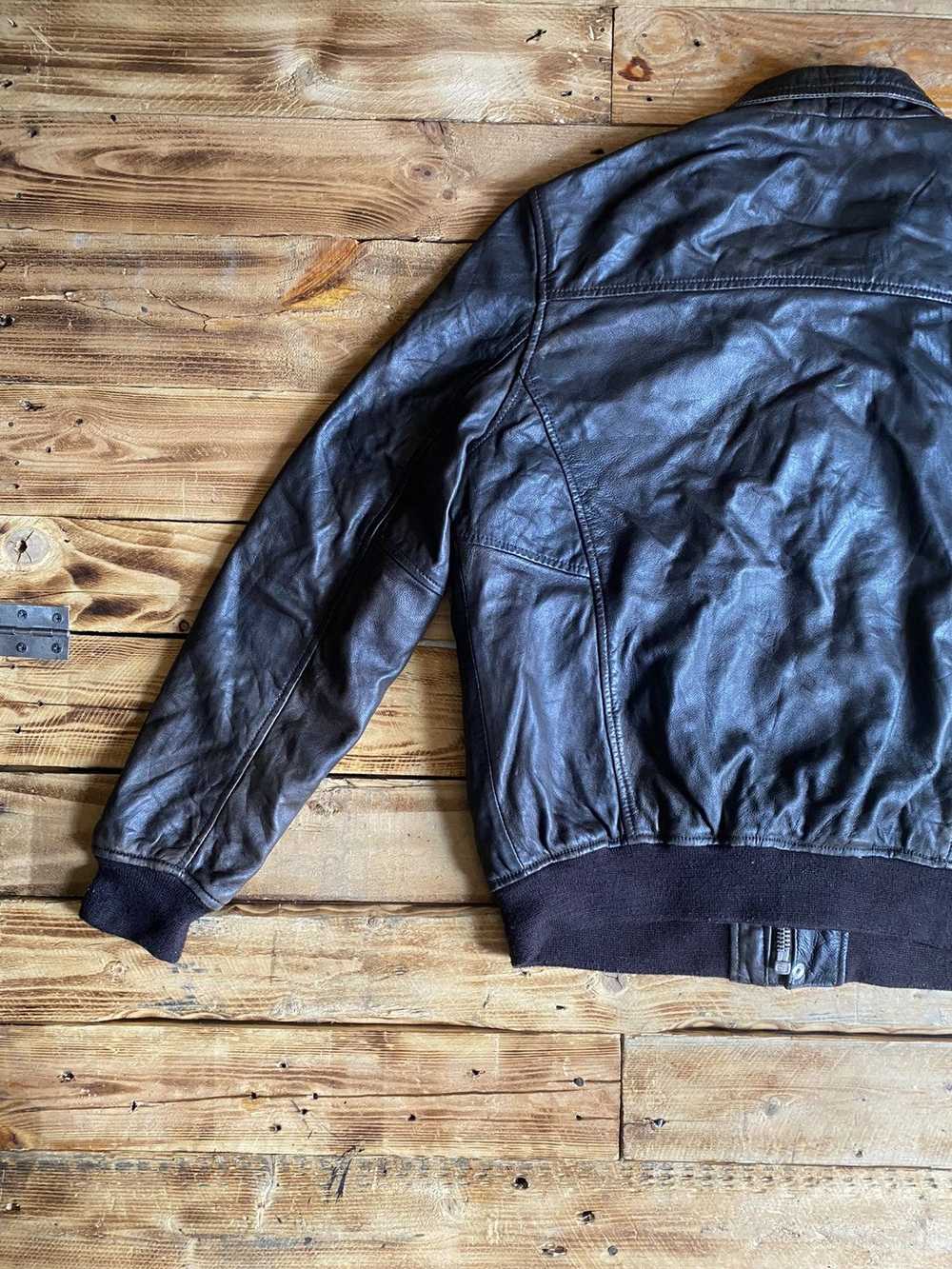 Schott Schott NYC Leather Bomber Jacket - image 7