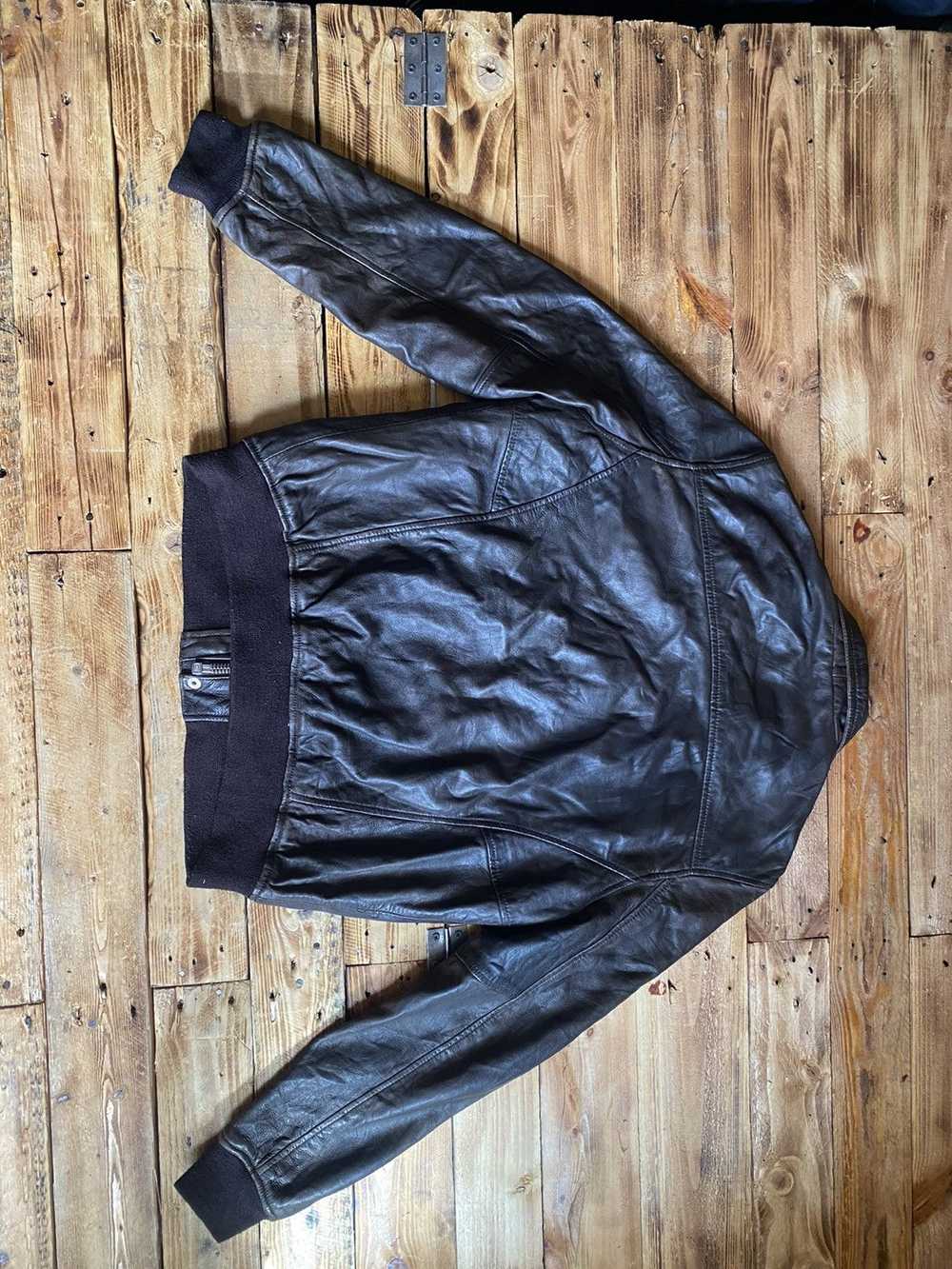 Schott Schott NYC Leather Bomber Jacket - image 9