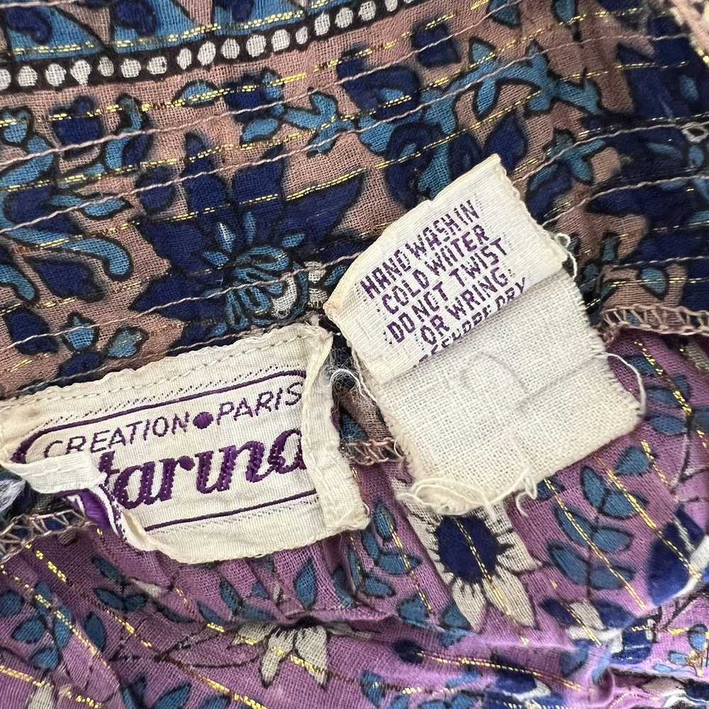 Vintage Vintage Starina 1970s Boho Hippie Purple … - image 10