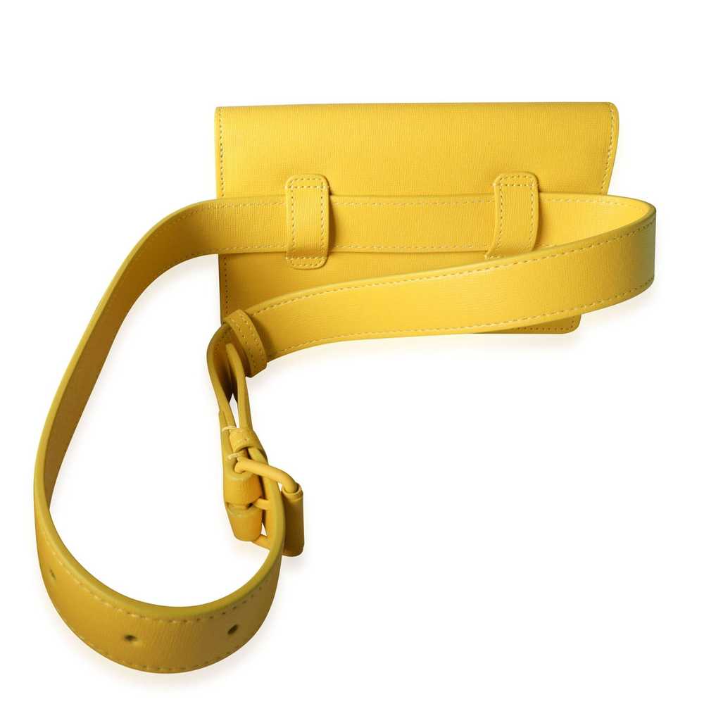Tiffany & Co. Off-White Yellow Saffiano Leather J… - image 3
