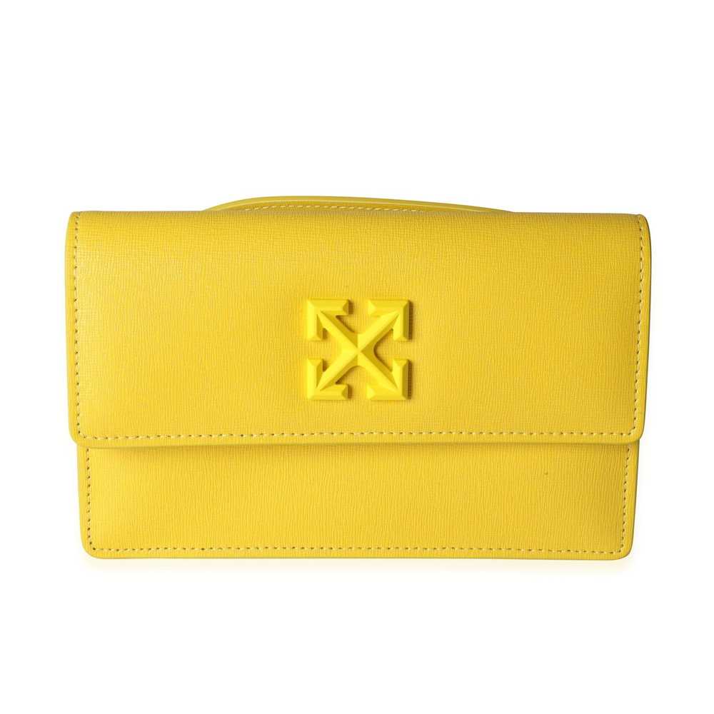 Tiffany & Co. Off-White Yellow Saffiano Leather J… - image 1