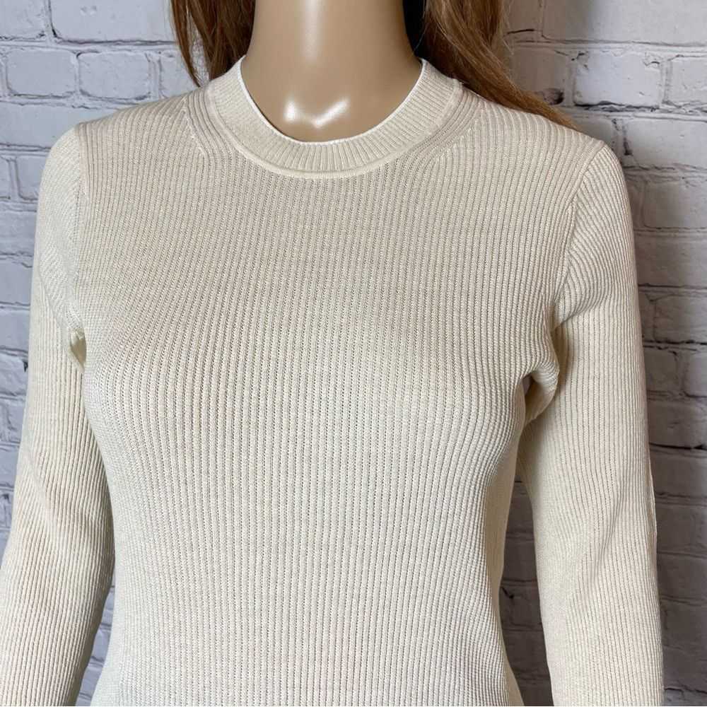 Vince Vince Marled Elbow Sleeve Crew Cream Top Si… - image 3