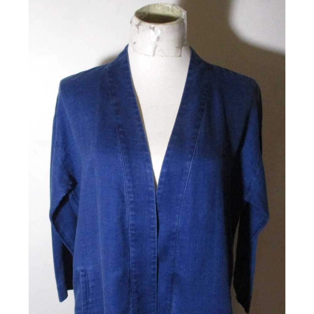 Vintage Women's J. JILL Blue 100% Tencel Luocell … - image 2