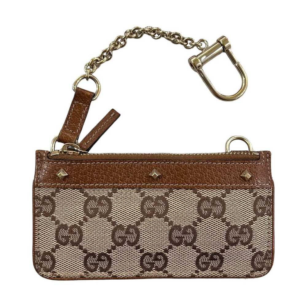 Gucci Gucci Studded Monogram Key Pouch Wallet - image 6