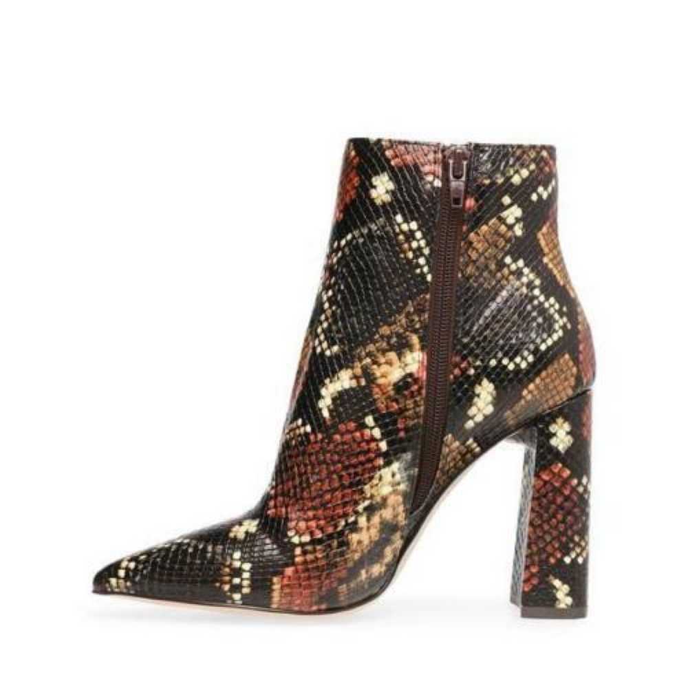 Steven Madden Rayni Snakeskin Multi Color Ankle B… - image 2