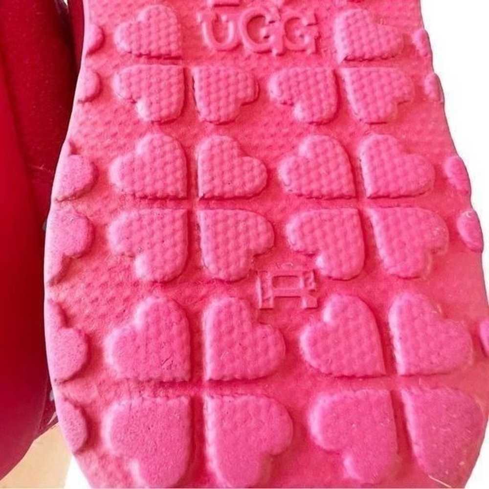 UGG I Love Ugg Hot Pink Sweater Boots Blue Hearts… - image 11