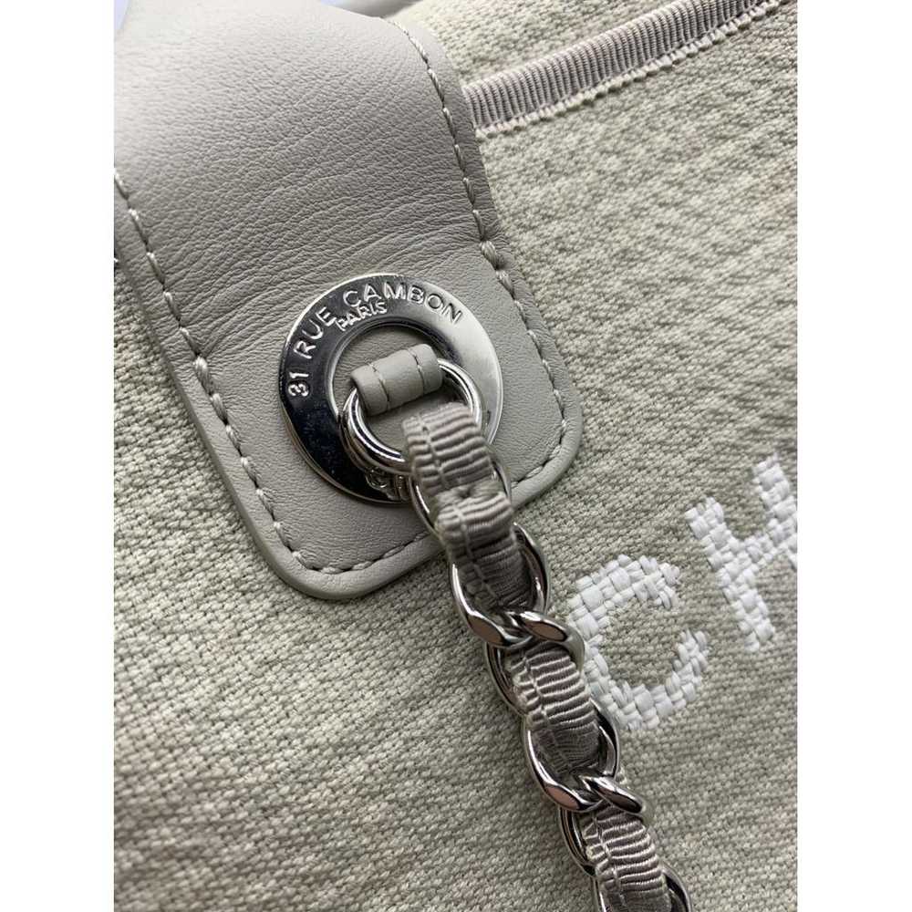 Chanel Deauville cloth handbag - image 3