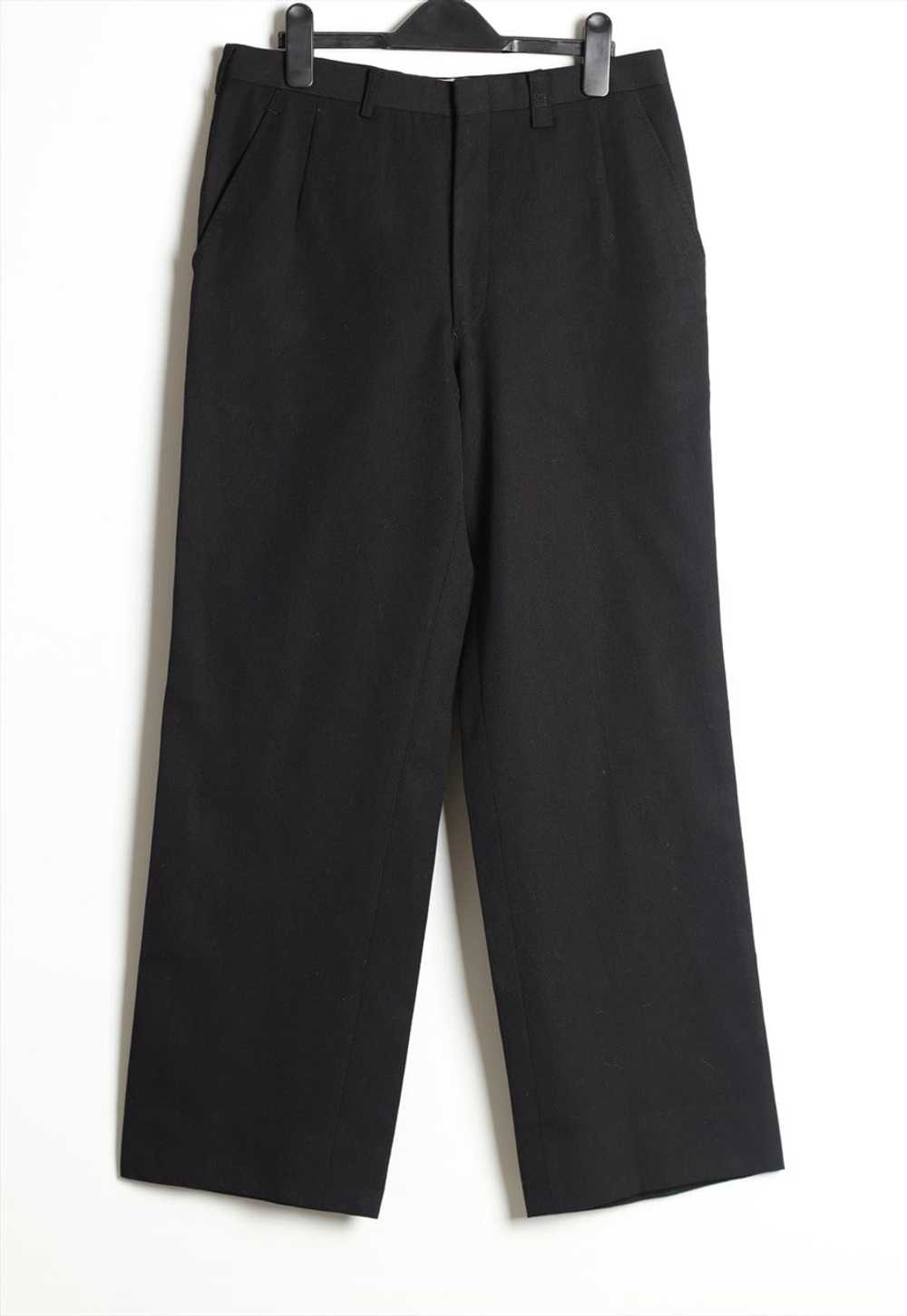 Vintage Givenchy Wide Leg Casual Trousers Black S… - image 1