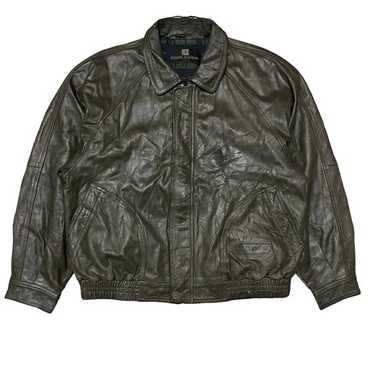 1*4様 90s vintage BALMAIN leather bomber Balmain Leather Biker Jacket | Black | FARFETCH