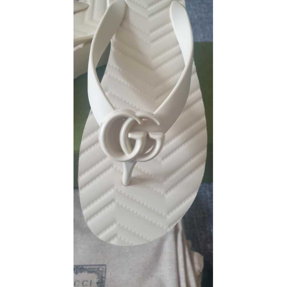 Gucci Marmont flip flops - image 3