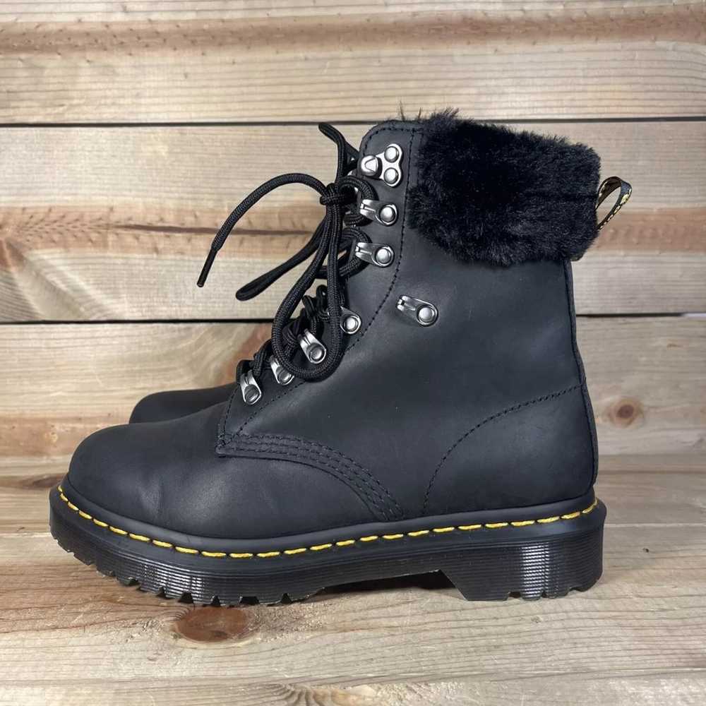 Womens Size 7 Dr. Martens 1460 Serena Collar Blac… - image 2