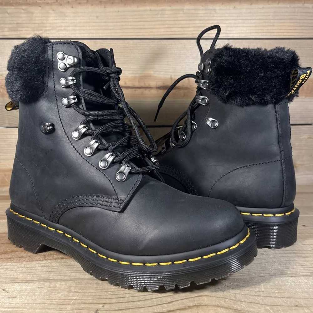 Womens Size 7 Dr. Martens 1460 Serena Collar Blac… - image 8