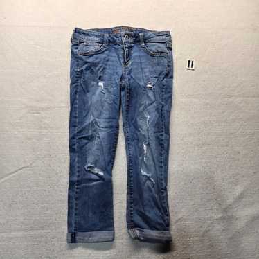 AriZona Women’s Arizona Destressed Jeans Denim Pa… - image 1