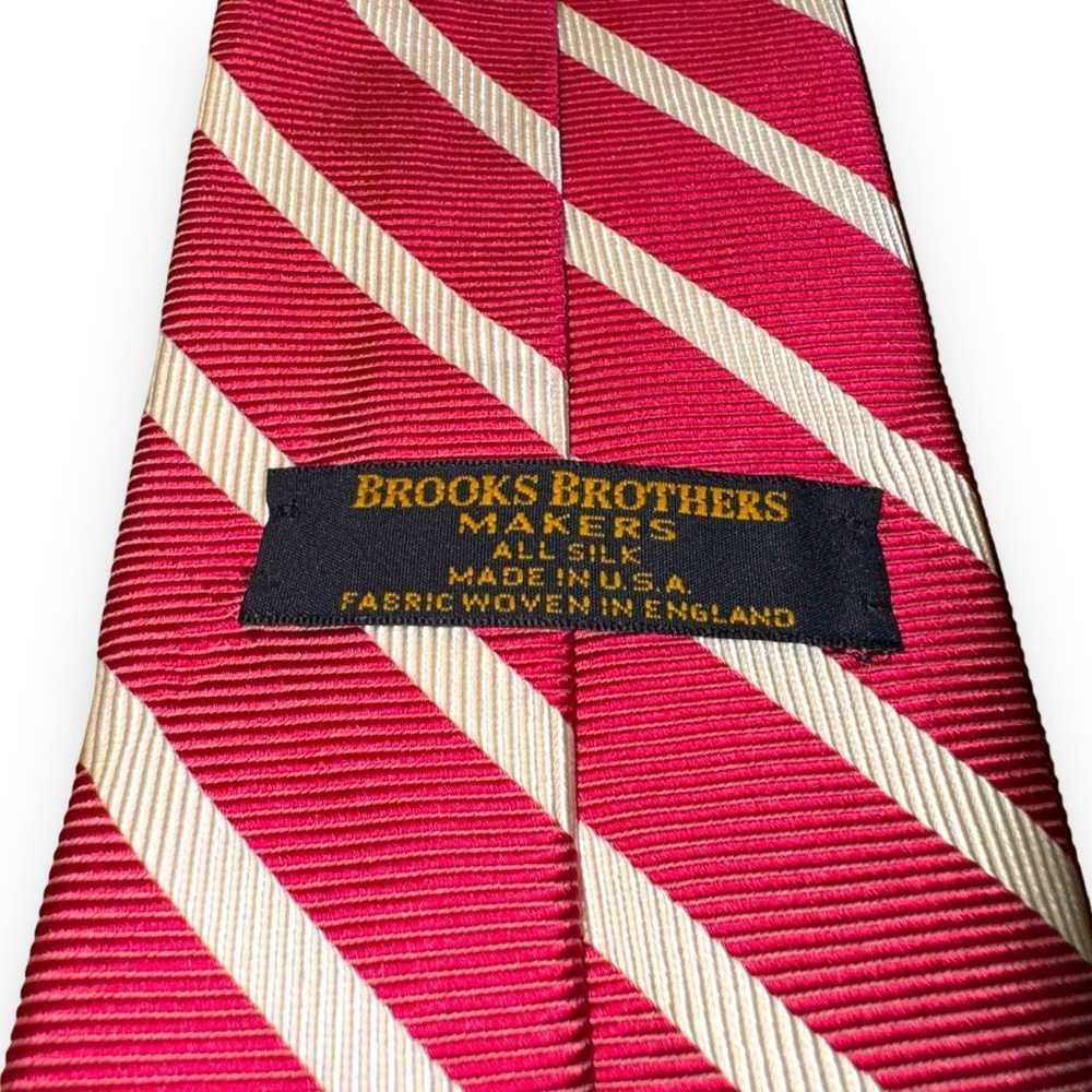 Brooks Brothers Brooks Brothers Red & White Rep S… - image 3