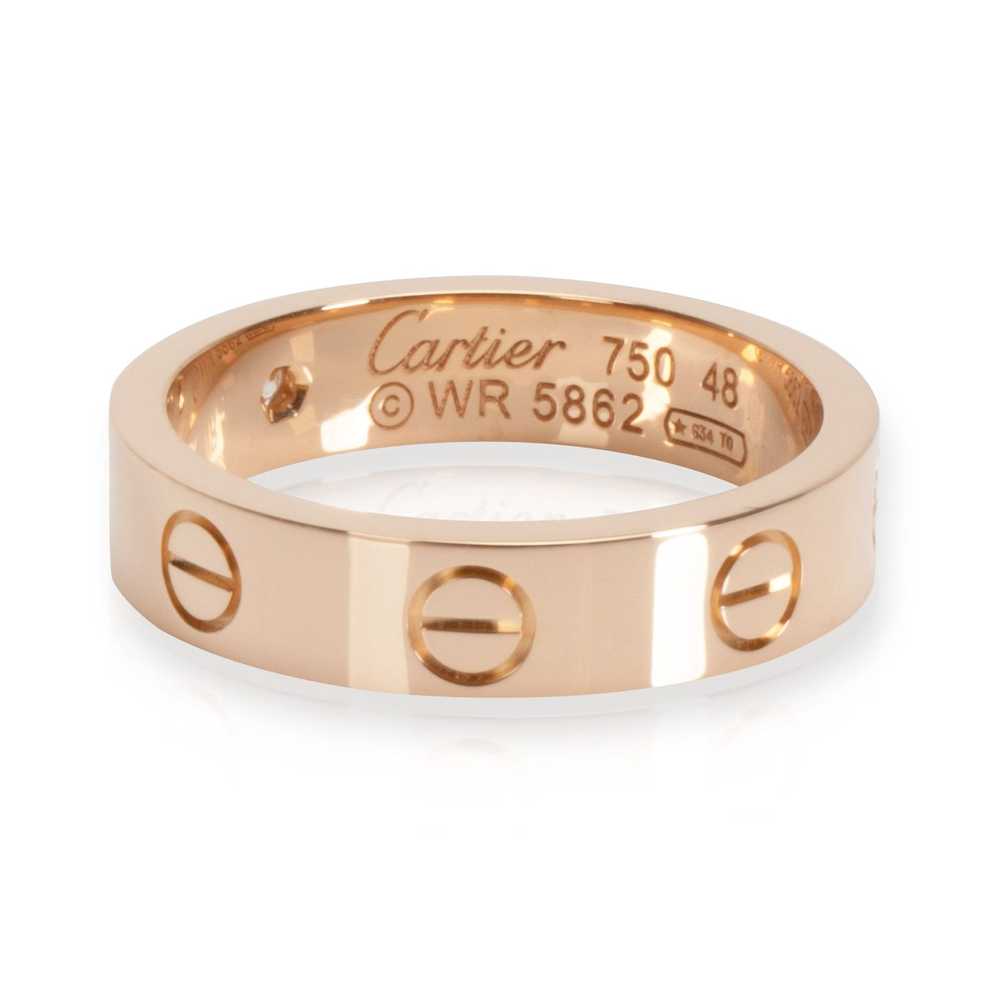 Cartier Cartier Love Diamond Band in 18K Rose Gol… - image 3