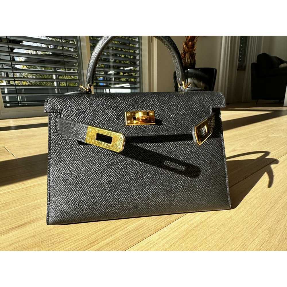 Hermès Kelly Mini leather handbag - image 2