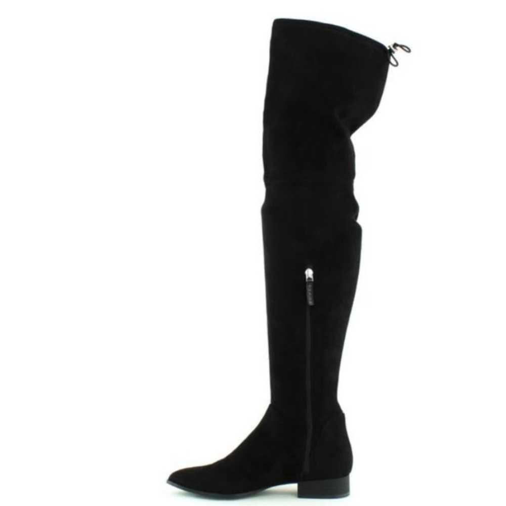 NWOT DKNY Black Over the Knee Tall Suede Boots 8.5 - image 5