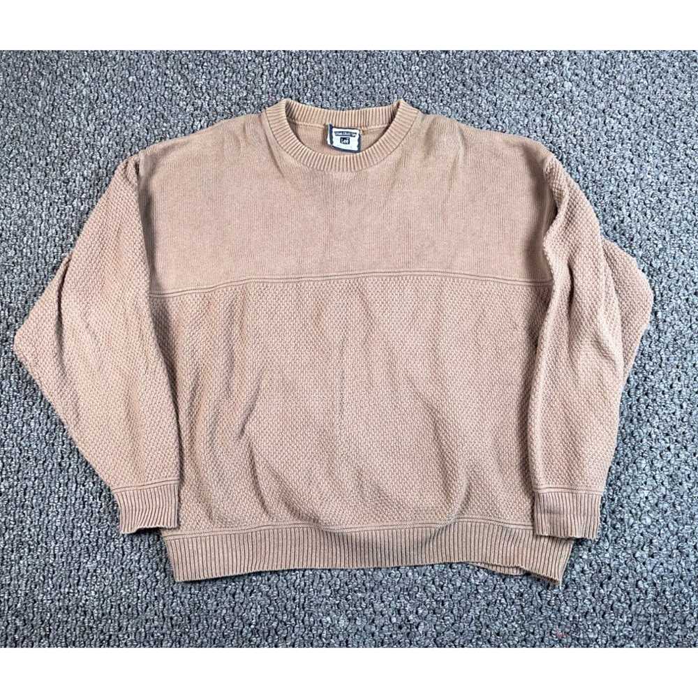 Lee VTG 90s Lee Textured Cotton Sweater Adult 2XL… - image 1