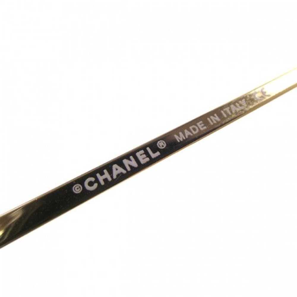 Chanel Chanel Gold Brown Rhinestone Tinted Sungla… - image 7
