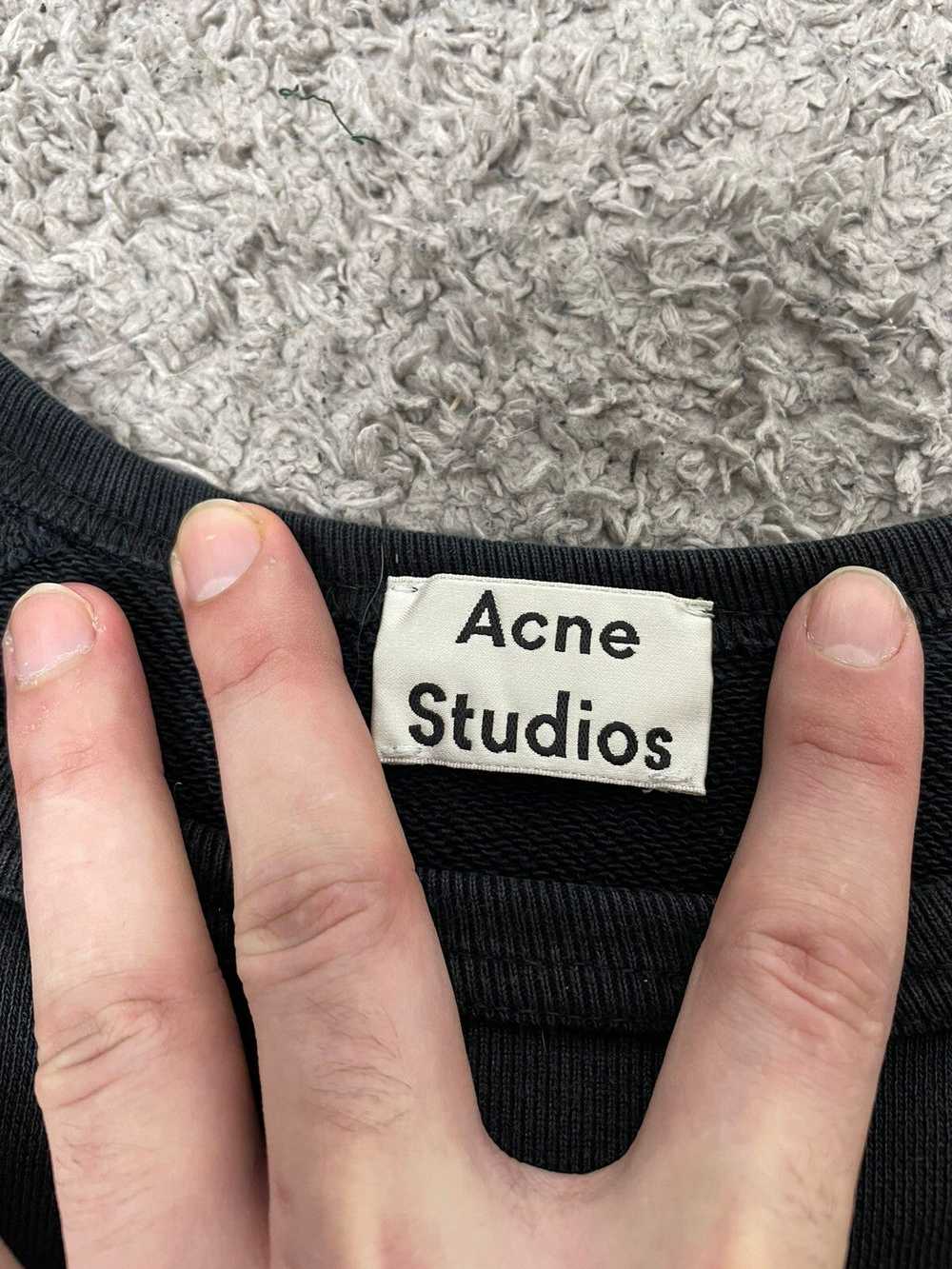 Acne Studios ACNE STUDIOS COLLEGE FACE CREW SWEAT - image 10