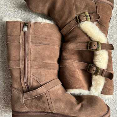 Brown tall buckle uggs - image 1