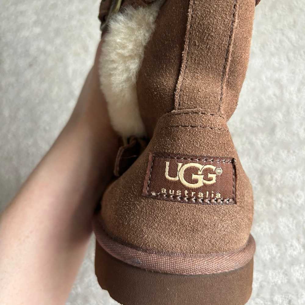 Brown tall buckle uggs - image 2