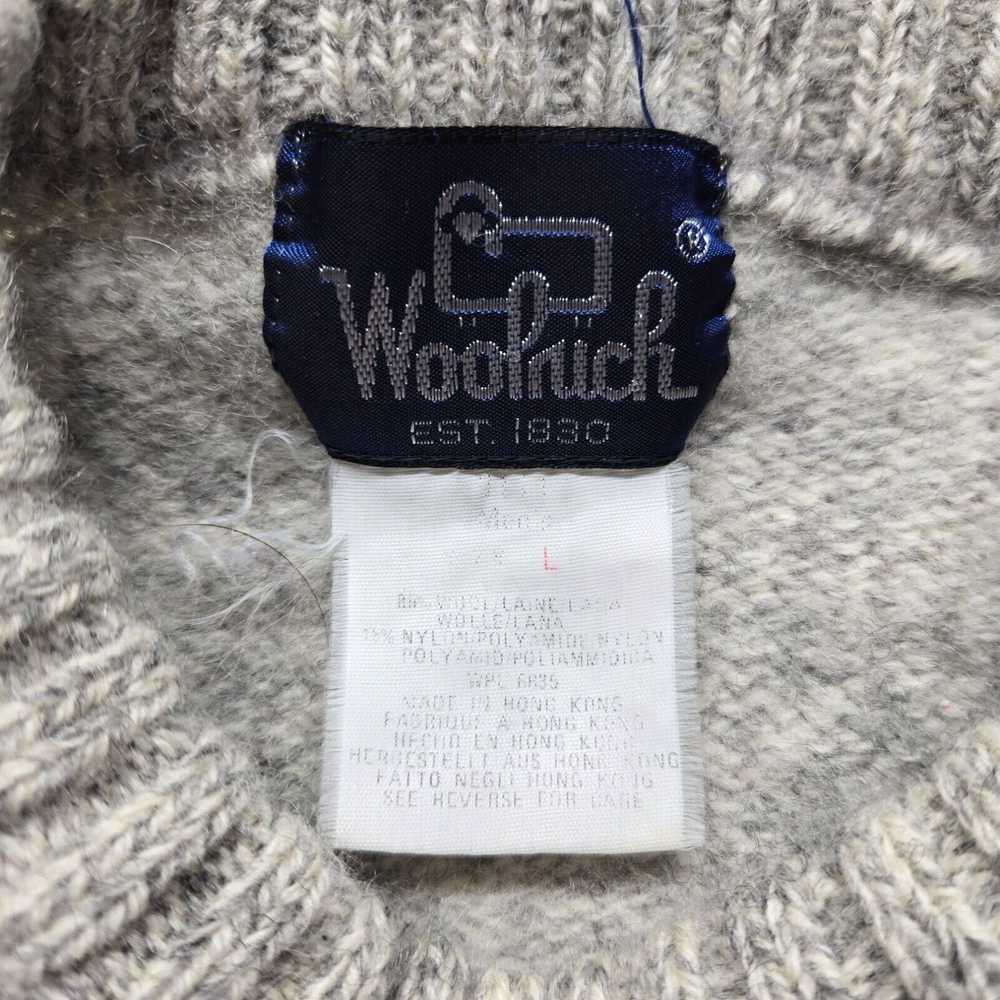 Vintage Woolrich Brown Tan Sweater Lambs Wool Ble… - image 2