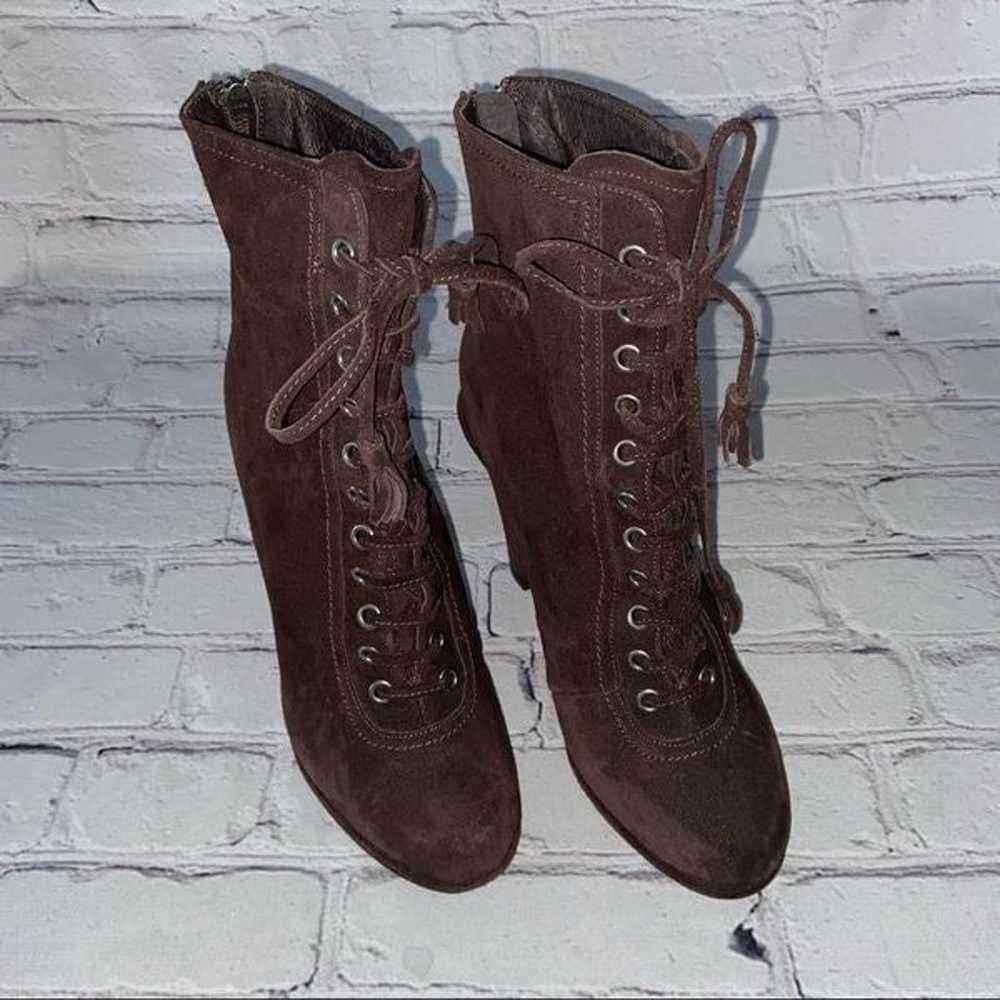 ALL SAINTS Grimsby Brown Suede Lace Up Boot NWOB … - image 2