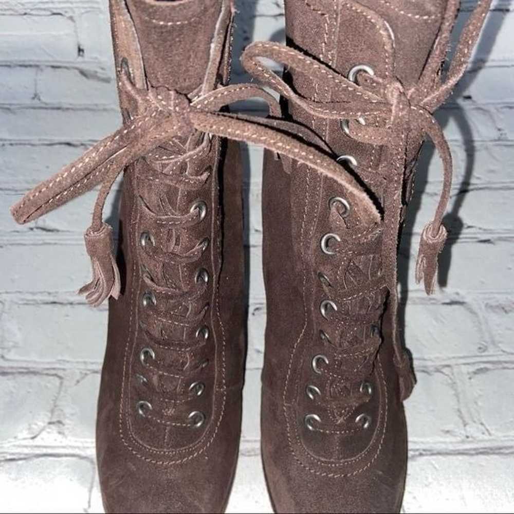 ALL SAINTS Grimsby Brown Suede Lace Up Boot NWOB … - image 5