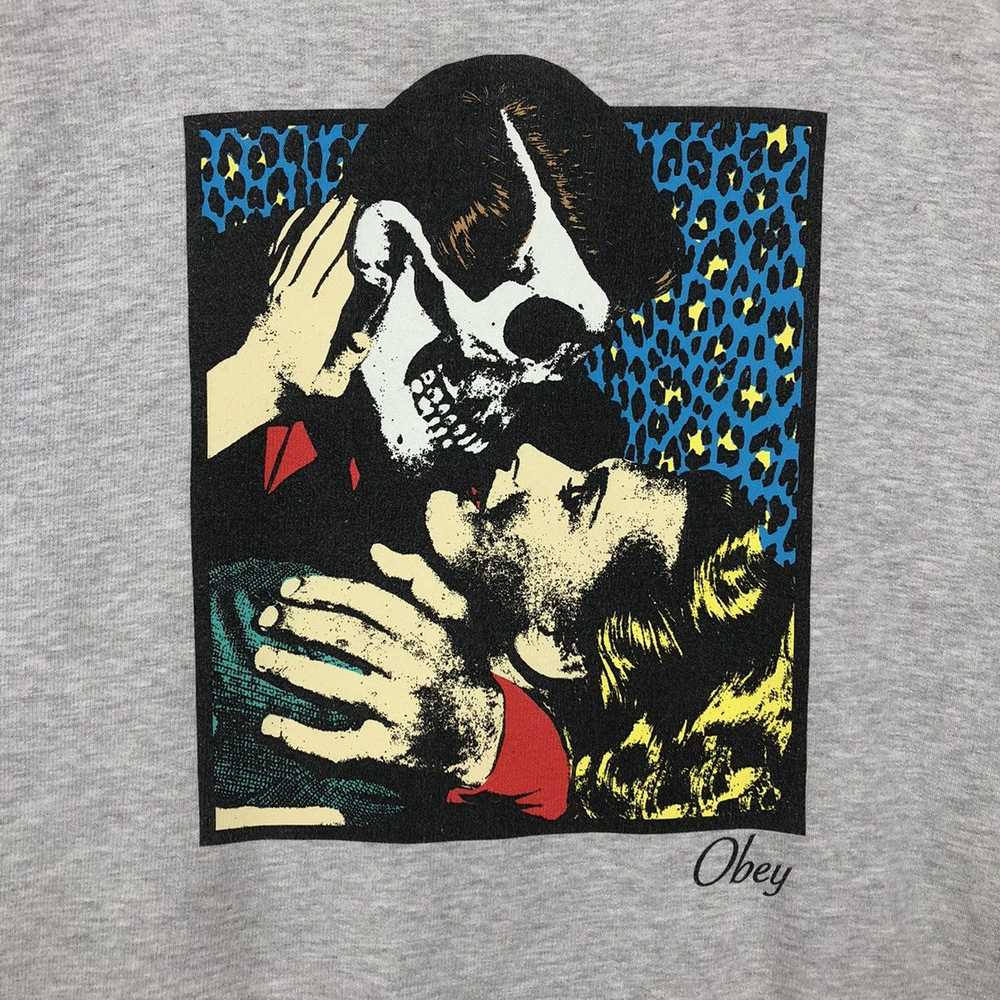 Obey × Vintage Obey Sweatshirt Crewneck Printed. - image 5