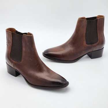 FRYE Dara Whiskey Brown Leather Chelsea Bootie